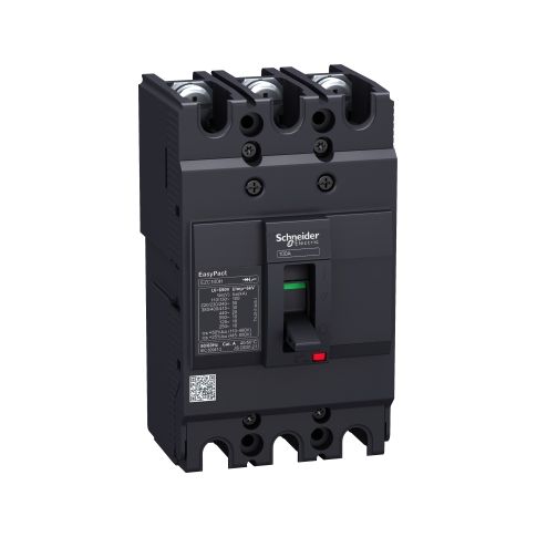 EasyPact EZC circuit breaker EZC100B - TMD - 50 A - 3 poles 3d - EZC100B3050